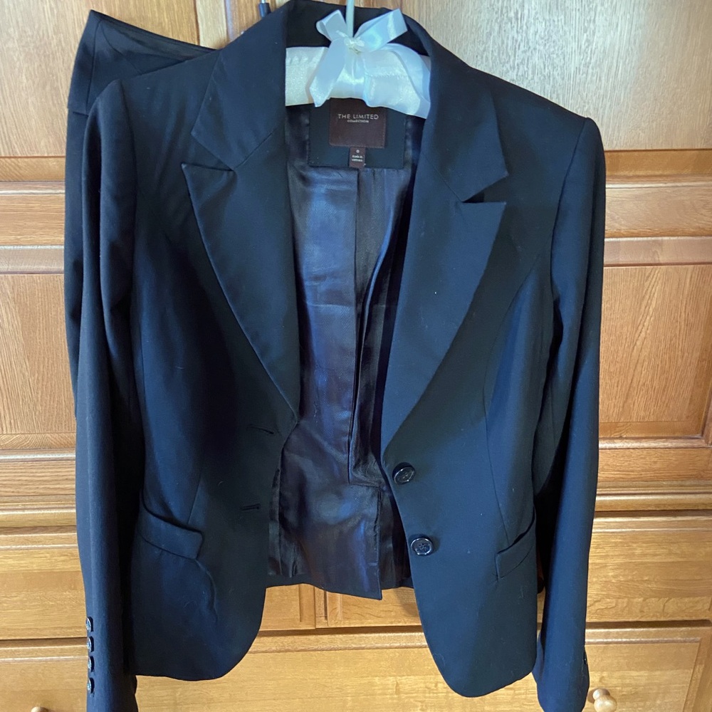 The Limited Black Blazer and Pants and skirt set